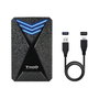 Tooq Caja Externia Gaming para HDD/SSD 2.5" hasta 9.5mm - SATA a USB 3.0/3.1 Gen 1 con Iluminación LED Azul - Sin Tornillos